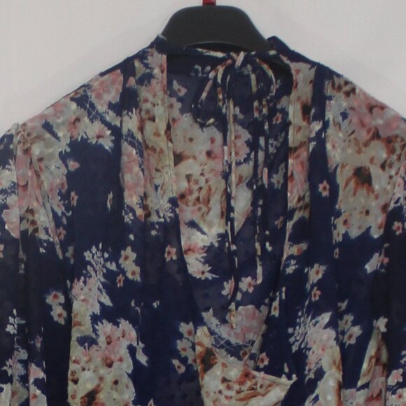 ASOS DESIGN Curve high neck pleated jacquard mini dress with godet detail Sz 4 - Picture 9 of 9